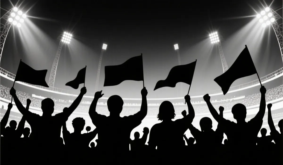 观赛氛围示意图