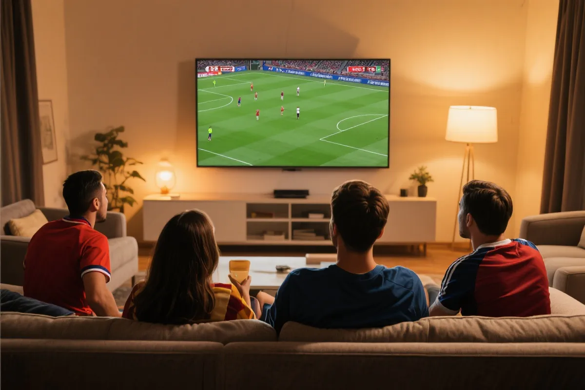 世界杯直播观看场景示意图